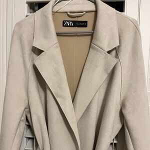 Zara XL Faux Suede Coat